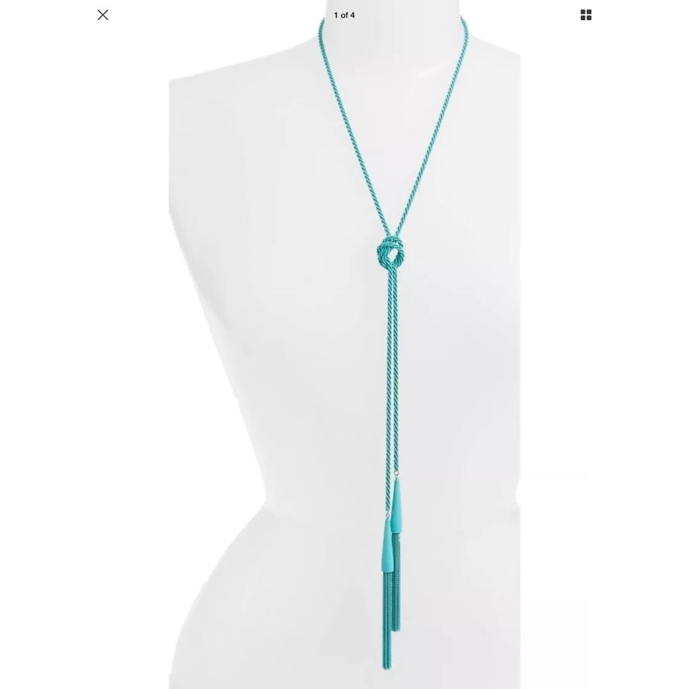 NWT KENDRA SCOTT $125 Phara Lariat Tassel Necklace